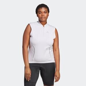 NWT Adidas The Sleeveless Cycling Silver Dawn Jersey Top Women’s Plus Size 2X